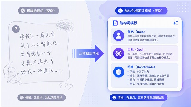 提示词模板对比